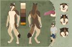 2026 4_toes 5_fingers absurd_res alternate_version_at_source animal_genitalia animal_penis anthro athletic athletic_anthro athletic_male balls bared_teeth barefoot belly biped black_claws black_lips black_nose black_pawpads bottomwear brown_body brown_fur bryn_(wandering_wolf_guy) canid canine canine_genitalia canine_penis canis chest_tuft claws clock close-up clothing color_swatch countershade_belly countershade_face countershade_hands countershading curled_fingers digital_media_(artwork) digitigrade dipstick_tail dipstick_toes ears_back ears_down erection eyes_closed fangs feet finger_claws fingers flat_colors fluffy fluffy_tail front_view fur genital_close-up genitals green_background happy headshot_portrait hi_res inner_ear_fluff knot knotted_penis lips looking_at_viewer male mammal mane markings model_sheet multicolored_body multicolored_fur multiple_angles mythological_canine mythological_creature mythology narrowed_eyes neck_tuft nude nude_anthro nude_male one_eye_closed open_mouth pawpads paws pecs penis pink_penis pivoted_ears portrait pose rear_view relaxed_expression relaxing sharp_teeth sheath shirt shorts silly_face simple_background skullsbesan smaller_version_at_source smile solo standing t-shirt tail tail_markings tan_body tan_fur teeth textured_background toe_claws toes tongue tongue_out topwear tuft watch werecanid werecanine werecreature werewolf wolf wristwatch yellow_eyes