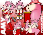  2023 absurd_res amy_rose anthro bedroom_eyes boots breasts butt clothed clothing clothing_pull dress eulipotyphlan exposed_breasts fellatio_gesture female footwear front_view genitals gesture gloves handwear hedgehog hi_res looking_at_viewer looking_back looking_back_at_viewer lying mammal narrowed_eyes nipples on_back on_one_leg one_eye_closed panties panty_pull partially_clothed pussy pussy_floss rear_view red_clothing red_dress seductive sega solo sonic_the_hedgehog_(series) standing suggestive suggestive_gesture topless topless_anthro topless_female underwear underwear_pull upskirt voidsdroids wink 