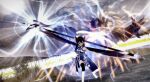  angel_wings anubriel_lunabrie_shadowlight armor axe cross cross_necklace dokarielle fighting halo highres jewelry necklace non-web_source weapon wings 