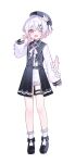  1girl :d ;d animal_ears belt beret black_choker black_coat black_hat black_shoes center_frills choker coat collared_coat commentary dog_ears dog_tail fang flower flower-trimmed_shorts flower-trimmed_sleeves frilled_socks frills full_body gradient_hair hair_flower hair_ornament hat hat_flower hat_ribbon highres kemonomimi_mode long_sleeves looking_at_viewer mahou_shoujo_no_majo_saiban multicolored_hair neck_ribbon o-ring o-ring_thigh_strap one_eye_closed open_mouth pants pink_eyes pink_hair ribbon sakuraba_ema shirt shoes short_hair shorts simple_background skin_fang sleeveless sleeveless_coat smile socks solo standing tail tess_(88884) thigh_strap untranslatable_commentary white_background white_flower white_hair white_pants white_ribbon white_shirt white_shorts white_sleeves white_socks x_hair_ornament 