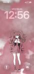  1girl absurdres breasts commentary_request danganronpa:_trigger_happy_havoc danganronpa_(series) enoshima_junko hair_ornament heterochromia highres io_io jacket large_breasts long_hair long_sleeves miniskirt necktie no_hair_ornament open_clothes open_jacket pleated_skirt shirt_tucked_in shoes skirt solo standing twintails 