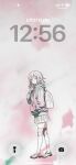 1girl absurdres ai-generated backpack bag commentary_request danganronpa_(series) danganronpa_2:_goodbye_despair from_side full_body hair_ornament hand_up highres hood hood_down hoodie io_io jacket long_sleeves medium_hair miniskirt nanami_chiaki no_hair_ornament pink_eyes pleated_skirt shoes skirt standing thighhighs zettai_ryouiki 