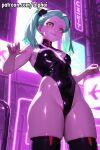  ai-generated alphai cyberpunk:_edgerunners cyberpunk_(series) highres non-web_source rebecca_(cyberpunk) self-upload 