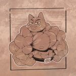  2023 abs anthro belt biceps big_muscles deadlyrabitt domestic_cat dreamworks facial_hair felid feline felis fur hi_res huge_muscles hyper hyper_muscles looking_at_viewer male mammal muscular muscular_anthro muscular_male mustache nipples pecs puss_in_boots_(dreamworks) puss_in_boots_(film) puss_in_boots_the_last_wish serratus smile solo triceps wanted_poster whiskers 