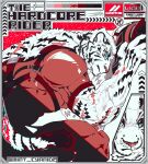  1boy animal_ears arknights artist_name bara closed_mouth commentary furry furry_male helmet holding holding_unworn_helmet looking_at_viewer male_focus mintcyanide motorcycle_helmet mountain_(arknights) mountain_(hardcore_rider)_(arknights) muscular muscular_male profile scar scar_on_arm scar_on_back scar_on_tail tail tiger_boy tiger_ears tiger_stripes tiger_tail twitter_username unworn_headwear unworn_helmet 