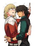  >:( 2boys against_wall annoyed barnaby_brooks_jr. belt black_necktie black_pants black_vest blonde_hair brown_hair commentary_request cramped face-to-face facial_hair glasses goatee green_shirt invisible_wall jacket jewelry kaburagi_t._kotetsu korean_commentary looking_at_viewer loose_hair_strand male_focus multiple_boys necktie opaque_glasses open_mouth pants red_jacket ring roqkrcldhkdhk shirt short_hair simple_background sweat tiger_&amp;_bunny two-tone_vest upper_body v-shaped_eyebrows vest white_background white_belt white_vest yaoi yellow_eyes 