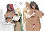  ... 3girls abs absurdres adoptive_parent_and_adoptive_child age_difference arm_hug arm_up armor armpits bikini_armor black_hair black_pubic_hair blonde_hair blush breasts brown_dress cloak closed_eyes commentary completely_nude dark-skinned_female dark_areolae dark_skin dress elf english_commentary female_pubic_hair food futa_with_female futanari grabbing_another's_breast green_cloak groping hair_between_eyes half-closed_eyes heart height_difference highres huge_breasts inseki interracial large_areolae large_penis licking licking_armpit messy_hair mother_and_child mother_and_daughter multiple_girls navel nude open_mouth original parent_and_child penis pointy_ears precum pubic_hair red_cloak scar scar_across_eye scar_on_arm scar_on_breast scar_on_face scar_on_leg scar_on_stomach scars_all_over shirt smile spoken_ellipsis spoken_heart sweat tall_female thigh_sex toned toned_female tongue tongue_out white_shirt xipa 