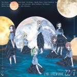  22/7 6+girls :o absurdres ahoge album_cover aqua_eyes aqua_hair arms_behind_back barefoot belt belt_buckle black_hair black_hairband blonde_hair blue_belt blue_bow blue_ribbon blue_skirt bow bow_hairband brown_hair buckle closed_mouth cover earth_(planet) fujima_sakura full_moon gradient_hair green_eyes green_hair grey_eyes grey_hair grey_shirt group_name hair_bow hair_ornament hairband hairclip half_updo head_tilt high_ponytail highres himuro_mizuki holding_another's_wrist holding_own_skirt horiguchi_yukiko kiryu_touko light_smile long_hair medium_skirt moon multicolored_hair multiple_girls neck_ribbon nishiura_sora official_art open_mouth orange_hair orihara_sumika pink_hair plaid_clothes plaid_skirt planet ponytail purple_eyes ribbon saito_nicole seiza sera_honoka shirt short_hair short_sleeves sitting skirt song_name standing streaked_hair two_side_up voice_actor_name wading water white_bow 