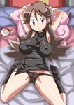  artist_request blue_(pokemon) brown_hair nintendo nori_(akusei_shinseibutsu) nori_(artist) panties pokemon socks underwear 