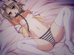  1girl artist_request bdsm blush bondage bound breasts game_cg imminent_rape looking_at_viewer morita_nao nemigi_tsukasa nipples panties spread_legs underwear you_gonna_get_raped yumemishi 