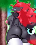  anthro aozora_(tasogare_aozora) areola big_breasts breasts butt canid canine female fur generation_5_pokemon hair looking_at_viewer mammal nintendo pokemon pokemon_(species) smile solo zoroark 