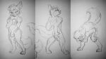 absurd_res anthro bent_over breasts butt canid canine canis crouching domestic_dog female hi_res hybrid licking licking_lips mammal safiracoyfolf solo tongue tongue_out wolf wolfdog 