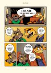  anthro bowler_hat canid canine canis clothed clothing comic dreamworks driving duo english_text excited feral game_boy game_boy_family hat headgear headwear hi_res male mammal mr._snake_(the_bad_guys) mr._wolf_(the_bad_guys) nintendo reptile saran_kit scalie snake speech_bubble text the_bad_guys wolf yelling 