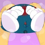  1:1 2023 after_anal after_oral after_rimming aliasing alien anus balls blue_body blush bodily_fluids buzzer_(artist) clothing digital_drawing_(artwork) digital_media_(artwork) eggerlander eyes_closed genital_fluids genitals gloves handwear kirby:_right_back_at_ya! kirby_(series) lololo male mostly_nude nintendo not_furry oekaki penis precum saliva_on_anus simple_background size_difference solo_focus sweat waddling_head white_clothing white_gloves white_handwear 