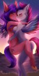  absurd_res anthro anthrofied blue_body blue_feathers blush breasts bunbun_(artist) butt cutie_mark digital_media_(artwork) duo equid equine eyes_closed feathered_wings feathers female female/female fur hair hasbro hi_res incest_(lore) inner_ear_fluff kissing mammal mlp_g5 multicolored_body multicolored_feathers multicolored_wings my_little_pony navel nude pegasus pink_body pink_feathers pink_fur pink_hair pink_tail pipp_petals_(mlp) purple_hair purple_tail sibling side_boob sister sisters tail tuft unguligrade white_body white_feathers white_fur wings zipp_storm_(mlp) 
