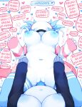  &lt;3 &lt;3_eyes ahegaokami amphibian arched_back areola axolotl big_breasts blue_areola blue_body blue_hair blue_nipples blue_skin breasts choker clothing dildo duo female female/female female_penetrated female_penetrating female_penetrating_female first_person_view from_front_position hair hi_res horn horned_humanoid humanoid jewelry legwear looking_pleasured lying malkah_(ahegaokami) marine missionary_position moan mole_salamander necklace nipples on_back pattern_clothing penetration pink_body salamander_(amphibian) sex sex_toy spooky_(ahegaokami) strapon strapon_sex striped_clothing stripes thigh_highs toying_partner vaginal vaginal_penetration 