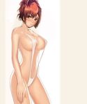  brown eye female hair horrible_photoshop persona persona_3 photoshop protagonist red sling_bikini swimsuit 