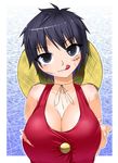  :3 breasts cleavage cute genderswap highres injury naughty_face one_piece scar scratches smile 