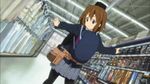  animated animated_gif bag drill guitar_case hand_drill hirasawa_yui instrument_case k-on! lowres pantyhose school_uniform screencap tools 