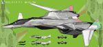  aircraft airplane commentary_request fighter_jet green_background highres hitomoji_momotarou jet military military_vehicle multiple_views no_humans original simple_background vehicle_focus 