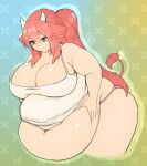  2023 animal_humanoid belly big_belly big_breasts big_butt bovid bovid_humanoid bovine bovine_humanoid breasts butt cakecatboy cattle_humanoid female green_eyes hair hand_on_stomach hi_res huge_breasts huge_butt huge_thighs humanoid mammal mammal_humanoid megan_meadow_(cowszers) navel obese obese_female obese_humanoid overweight overweight_female overweight_humanoid red_hair signature smile solo thick_thighs 