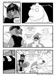  2023 3:4 anthro appletun beard belly big_belly big_muscles black_background black_hair body_hair chest_hair clothed clothing comic competitive deadanthro dessert detailed_background dialogue dragon dragonite eating elemental_creature emanata english_text equid facial_hair floppy_ears flora_fauna food generation_1_pokemon generation_7_pokemon generation_8_pokemon glare group hair hat headgear headwear hi_res huge_muscles ice_cream larger_male looking_at_another macoun_(deadanthro) male male/male mammal mature_male monochrome mudsdale multiple_images musclegut muscular muscular_male nintendo nipples obscured_eyes open_clothing open_mouth open_topwear outside overweight overweight_male partially_clothed pat_(deadanthro) pecs plant pokemon pokemon_(species) scalie shaded shocked simple_background size_difference smaller_male speech_bubble speechless text topwear tucker_(deadanthro) 