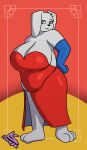  absurd_res anthro belly_overhang big_breasts blissa_(dirtywater) breasts chinese_new_year cleavage clothed clothing disney dress female hi_res jessica_rabbit lagomorph leporid lonnyk mammal overweight overweight_female rabbit solo who_framed_roger_rabbit 