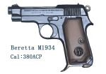  absurdres beretta_m1934 boku_wa_shougakusei gun handgun highres italian_text logo no_humans original screw simple_background still_life weapon weapon_focus weapon_name white_background 