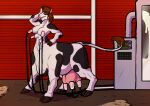  anthro barn biobasher black_body black_fur bodily_fluids bovid bovid_taur bovine bovine_taur breast_milking breasts brown_hair cattle cattle_taur cloven_hooves female fur hair hand_on_head hooves lactating machine mammal mammal_taur milk milking_machine multi_breast multicolored_body multicolored_fur nipples solo spots spotted_body spotted_fur standing tail tail_tuft taur teats tuft two_tone_body two_tone_fur udder_milking udders white_body white_fur 