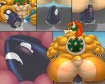  anal anal_penetration anthro big_butt bowser bullet_bill butt buttplug duo forced forced_anal inanimate_transformation internal_anal male male/male mario_bros muscular muscular_male nintendo penetration plug_(sex_toy) sex_toy silversketch transformation 
