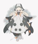  1girl :o black_mittens blonde_hair brown_eyes brown_pantyhose cetitan coat full_body fur_trim grey_footwear grey_headwear highres long_hair looking_at_viewer mittens pantyhose personification pokemon solo standing user_jwrz5783 