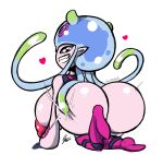  &lt;3 2022 animal_humanoid areola bandai_namco big_breasts big_butt breasts butt butt_slap cnidarian cnidarian_humanoid digimon digimon_(species) female glubtastic hi_res huge_breasts huge_butt humanoid humanoid_pointy_ears jellyfish_humanoid jellymon looking_back marine marine_humanoid medusozoan medusozoan_humanoid nipples pink_body rear_view short_stack signature slap smile solo teeth tentacles text 