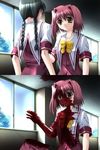  2girls blood death emerging explosion guro lowres multiple_girls what 
