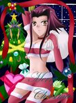  breasts christmas christmas_tree detached_sleeves gift gifts highres izayoi_aki presents red_hair tree yu-gi-oh! yugioh_5d&#039;s yuu-gi-ou_5d's 