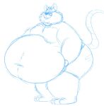  2023 an_american_tail anthro belly big_belly bottomwear clothing don_bluth eyewear glasses hi_res justabeariguess male mammal moobs mouse murid murine obese obese_male overweight overweight_male papa_mousekewitz rodent shorts simple_background sketch solo 