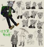  anthro anthrofied bust_portrait character_name clothed clothing english_text expression_sheet hazard_suit hi_res high_school igaragi information japanese_text male mixed_breed model_sheet multiple_poses off/on open_mouth paw_patrol portrait pose rocky_(paw_patrol) school smile solo text umbrella winter_clothing 