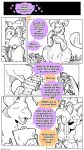  anthro avian breasts comic digital_media_(artwork) duo english_text female feral goo_creature goo_dragon griff_(nasty-pink) gryphon hi_res male mammal monochrome mythological_avian mythology nasty-pink nipples nude open_mouth simple_background smile solo text tongue white_background 