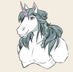  anthro ashland_freyr bust_portrait equid equine galarian_form galarian_rapidash horn male mammal nintendo pokemon pokemon_(species) pokemorph portrait regional_form_(pokemon) solo unicorn 