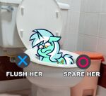  32232232 equid equine friendship_is_magic fur green_body green_fur green_hair hair hasbro hi_res horn looking_down lyra_heartstrings_(mlp) mammal meme multicolored_hair my_little_pony o sad toilet two_tone_hair unicorn white_hair x 