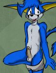  anthro clothed clothing drip_(jack) erection genitals hi_res hybrid illegaleel jack_(webcomic) male mostly_nude partially_clothed penis solo underwear underwear_around_legs underwear_down undressing 
