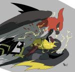  4_toes ambiguous/ambiguous ambiguous_gender anisodactyl beak beak_open colored_sketch digital_drawing_(artwork) digital_media_(artwork) duo electricity eye_contact feathers feet feral feral_on_feral flat_colors generation_6_pokemon generation_9_pokemon hi_res kilowattrel looking_at_another lying nintendo on_back pokemon pokemon_(species) purple_feet raised_foot raised_wings red_body red_feathers ruth side_view simple_background sketch spread_eagle spread_wings talonflame talons toes wings yellow_body yellow_feathers 