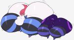  absurd_res anthro arm_warmers armwear ass_to_ass atsuineko belly big_belly big_butt black_clothing blue_clothing blue_sclera butt clothing duo eeveelution fur generation_2_pokemon generation_6_pokemon hand_on_leg hand_on_stomach hand_on_thigh hi_res huge_butt huge_thighs hyper hyper_belly hyper_butt hyper_hips hyper_thighs leg_warmers legwear male male/male nintendo obvious_(character) open_mouth pink_body pink_fur pink_sclera pokemon pokemon_(species) purple_body purple_clothing purple_fur sharp_teeth simple_background size_difference smile sylveon teeth thick_thighs umbreon velvet_(atsuineko) white_background white_body white_eyes white_fur wobbling 