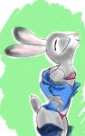  anthro clothed clothing disney female hi_res judy_hopps lagomorph leporid mammal myxo panties simple_background sketch smile solo underwear undressing_self zootopia 
