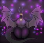  absurd_res anthro big_breasts big_butt breasts butt dragon female hi_res horn jewelry looking_at_viewer necklace photolol.03 raised_wings scalie simple_background sitting solo thick_thighs wide_hips wings yellow_eyes 