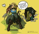  1boy 1girl ass blonde_hair highres link princess_zelda sitting sitting_on_person tail-blazer the_legend_of_zelda 