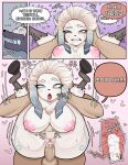  2023 ahegao anthro areola balls bodily_fluids bovid caprine censored cervical_contact comic cum cum_in_pussy cum_inside dialogue dominant dominant_human dominant_male eye_roll female from_behind_position full_nelson fur genital_fluids genitals hair hi_res hooves human human_penetrating_female internal internal_vaginal kindred_(lol) lamb_(lol) league_of_legends looking_pleasured male male_penetrating_anthro mammal nipples nude penetration penile penile_penetration penis penis_in_pussy pink_areola pink_nipples riot_games saliva sex sheep sparrow_(pixiv) submissive submissive_anthro submissive_female tears teeth text tongue vaginal vaginal_penetration white_body white_fur white_hair white_text wolf_(lol) 