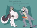  absurd_res anthro big_penis bodily_fluids body_swap breasts canid canid_demon canine canis demon dialogue duo english_text erection female genitals head_swap hellhound helluva_boss hi_res huge_penis hyper hyper_pregnancy kouya_(morenatsu) lactating lonnyk loona_(helluva_boss) male male/female mammal morenatsu nipples nude penis pregnant profanity sagging_breasts text wolf 