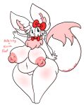  accessory anthro belly big_breasts bow_(feature) bow_accessory bow_ribbon breasts eevee female fusion generation_1_pokemon genitals hair_accessory hair_bow hair_ribbon hello_kitty_(character) hello_kitty_(series) hi_res huge_breasts lewdchuu_(artist) navel nintendo pokemon pokemon_(species) pussy ribbons sanrio solo whiskers white_body 
