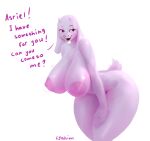  2023 anthro arched_back areola bent_over big_breasts big_nipples biped boss_monster bovid breasts caprine dialogue digital_media_(artwork) english_text female floppy_ears hand_on_leg hand_on_thigh hi_res huge_breasts lyahim mammal nipples pink_nipples red_eyes simple_background smile solo talking_to_viewer text thick_thighs toriel undertale undertale_(series) white_background wide_hips 