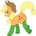  2016 absurd_res alpha_channel applejack_(mlp) brian_mcpherson bucking butt clothed clothed_feral clothing collaboration cowboy_hat cutie_mark digital_media_(artwork) dock earth_pony equid equine female feral footwear friendship_is_magic green_clothing green_eyes green_footwear green_socks hasbro hat headgear headwear hi_res horse legwear looking_back mammal my_little_pony open_mouth orange_body pattern_clothing pattern_footwear pattern_legwear pattern_socks pony quadruped rear_view simple_background slb94 socks solo striped_clothing striped_footwear striped_socks stripes tail transparent_background vector yellow_tail 
